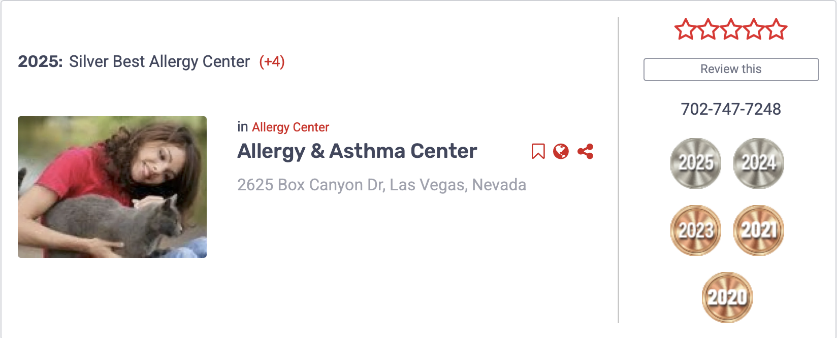 celebrating silver best of Las Vegas 2025